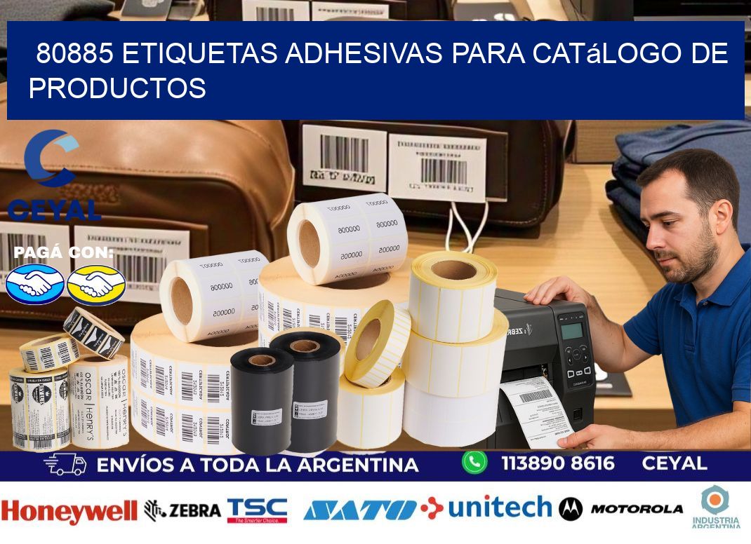 80885 etiquetas adhesivas para catálogo de productos