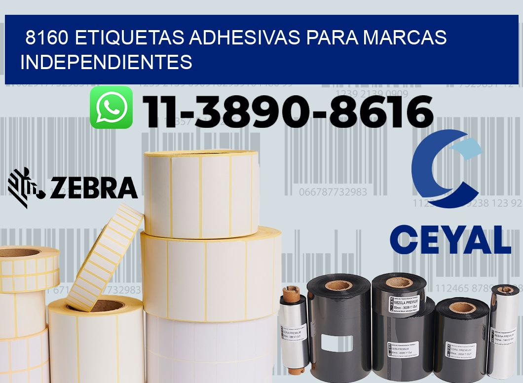8160 Etiquetas adhesivas para marcas independientes
