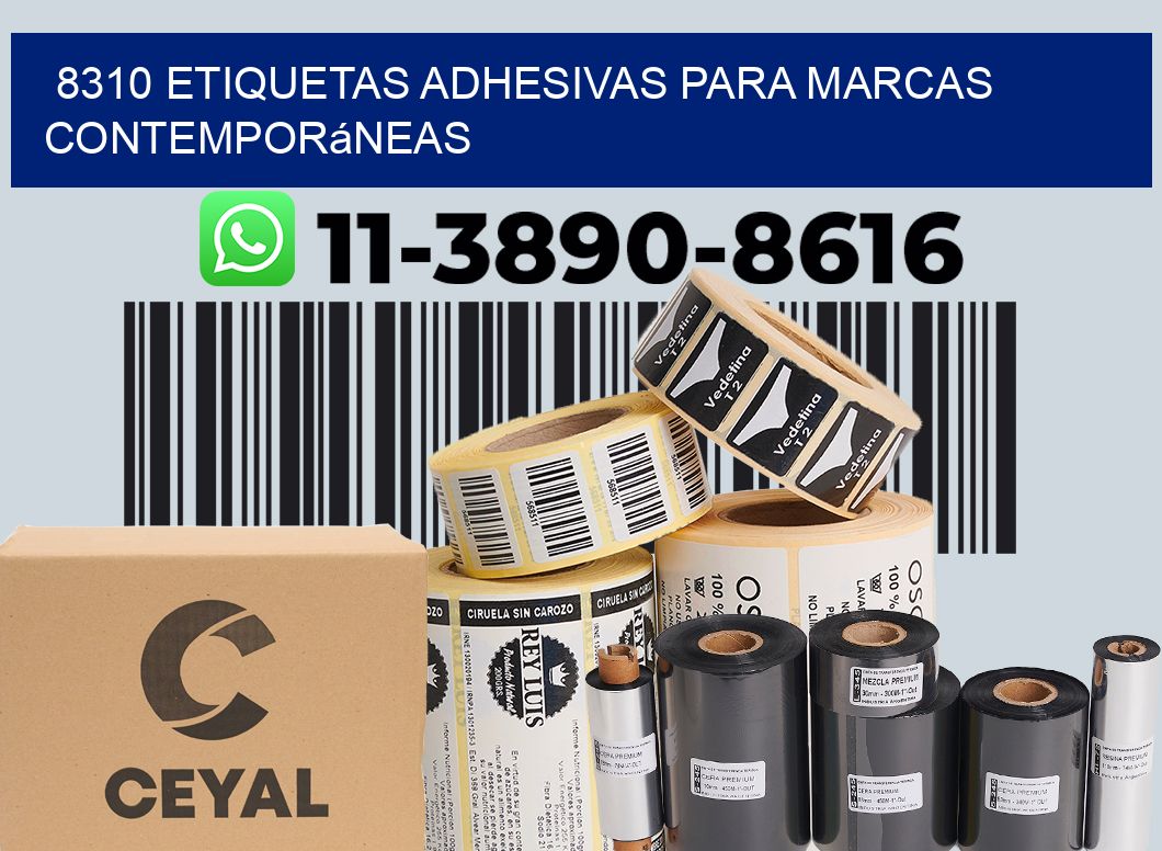 8310 Etiquetas adhesivas para marcas contemporáneas