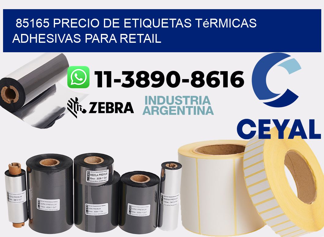 85165 precio de etiquetas térmicas adhesivas para retail