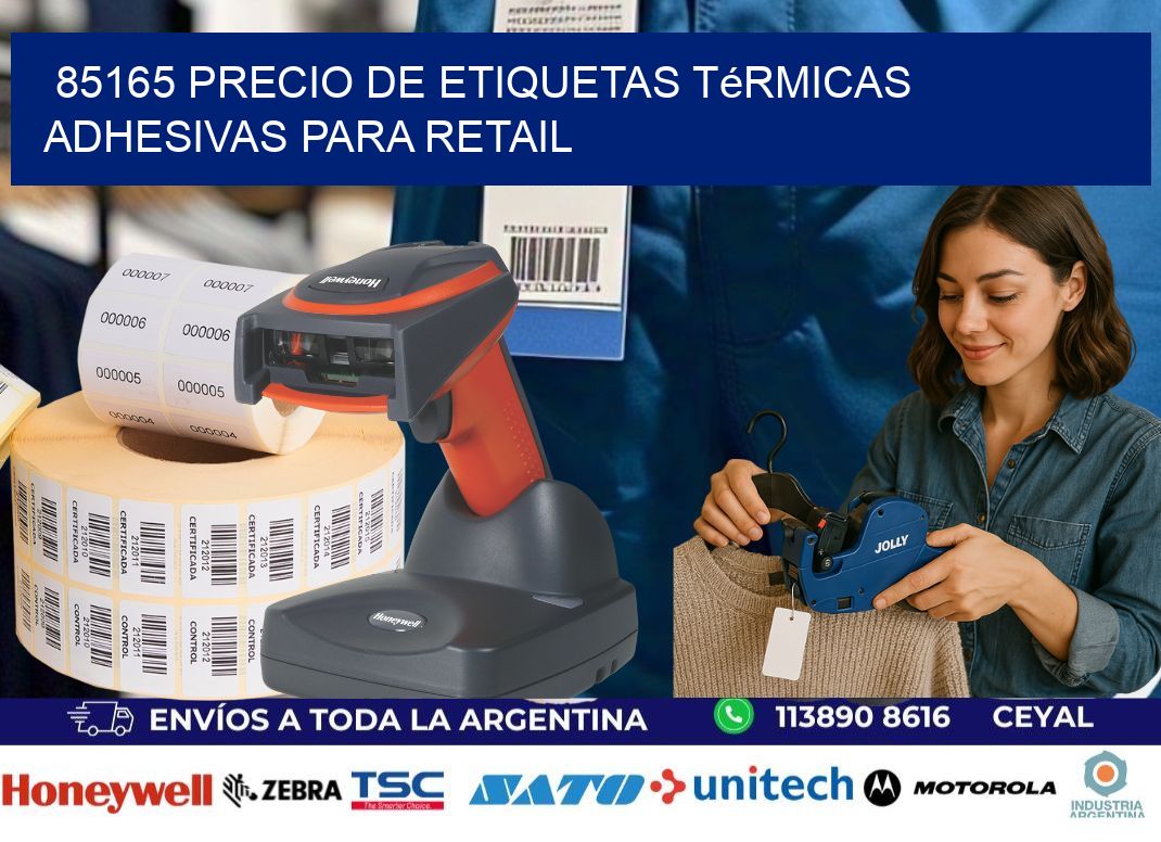 85165 precio de etiquetas térmicas adhesivas para retail
