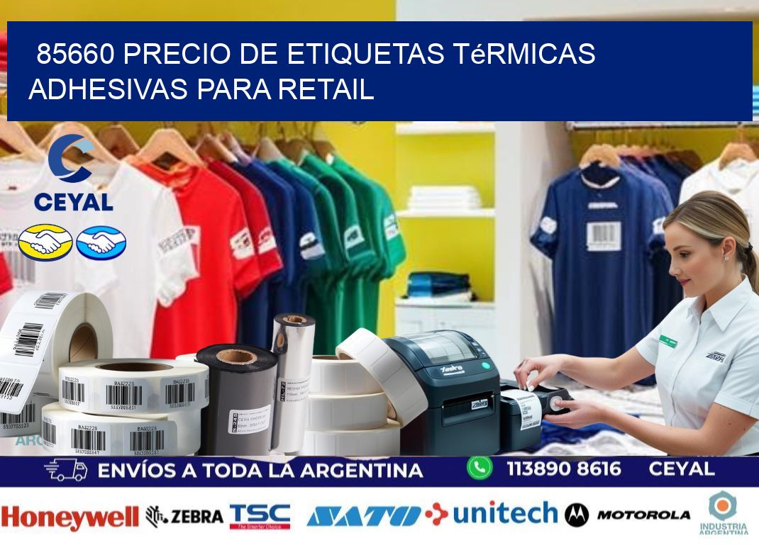 85660 precio de etiquetas térmicas adhesivas para retail