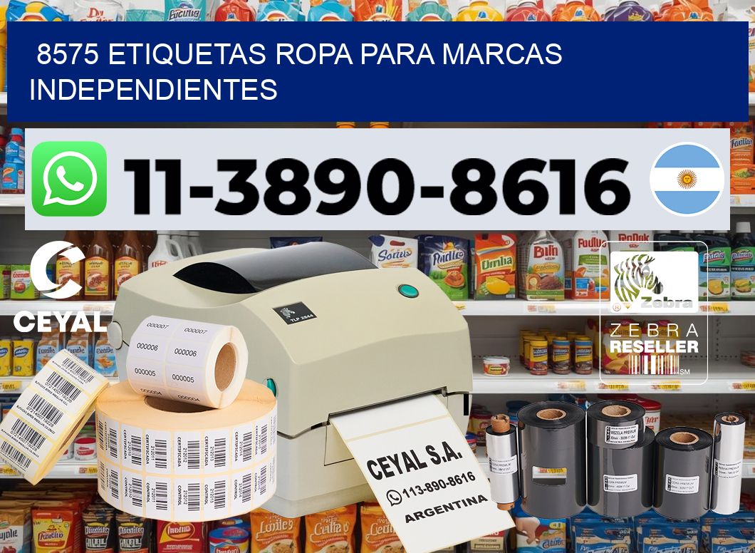 8575 Etiquetas ropa para marcas independientes