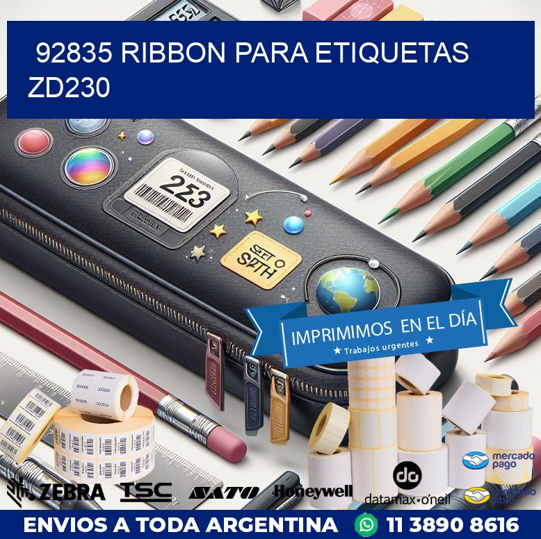 92835 ribbon para etiquetas zd230