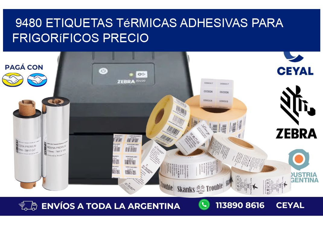 9480 etiquetas térmicas adhesivas para frigoríficos precio