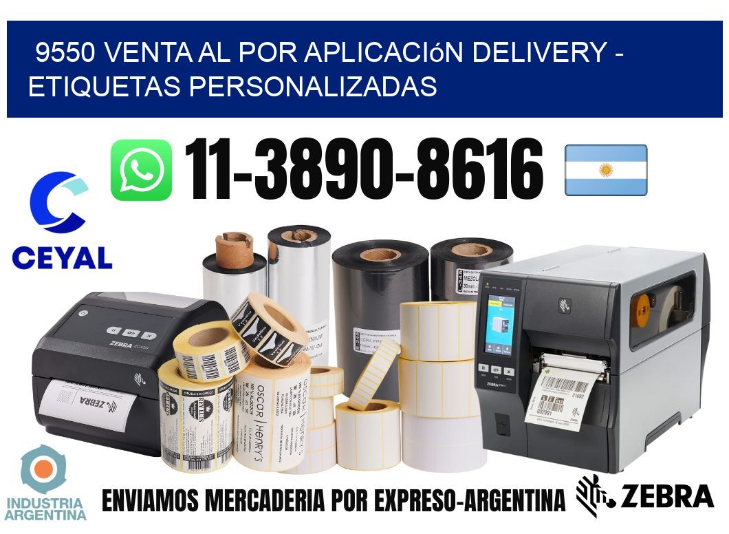 9550 Venta al Por Aplicación delivery - Etiquetas Personalizadas