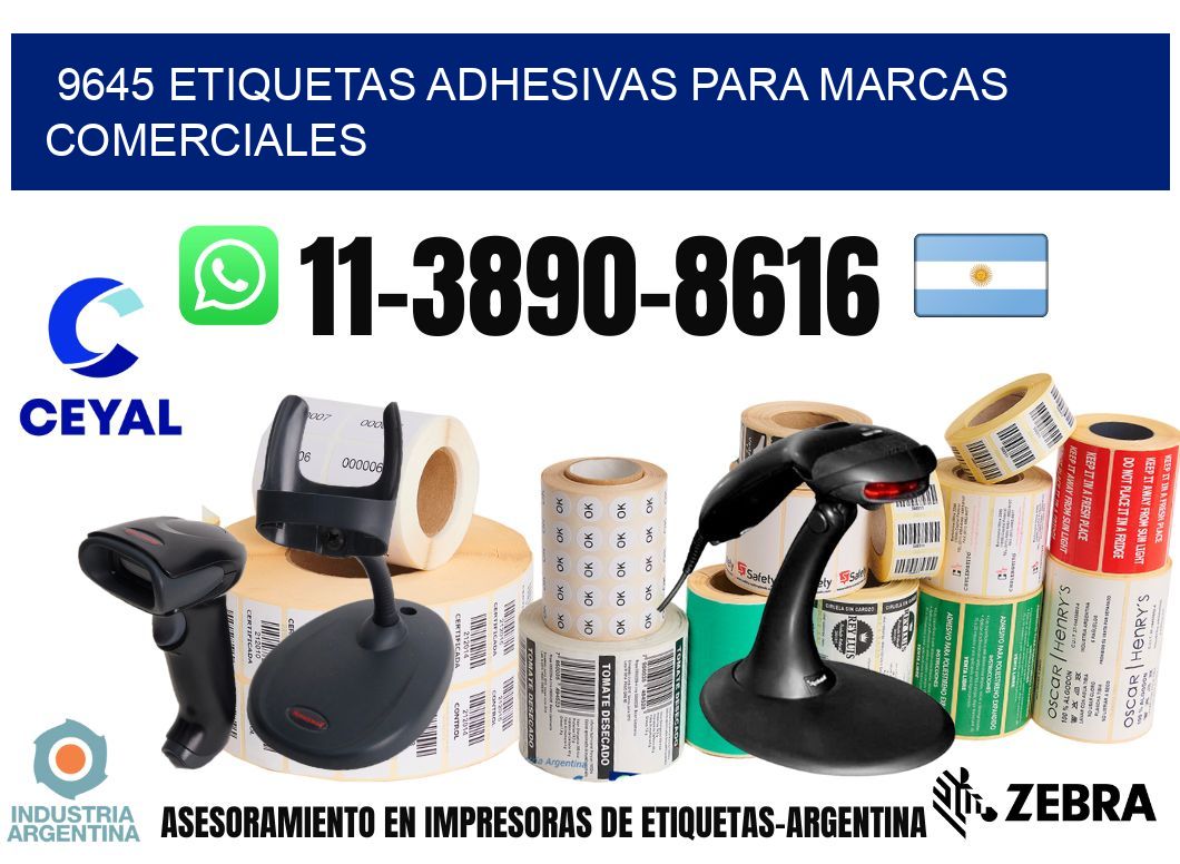 9645 Etiquetas adhesivas para marcas comerciales