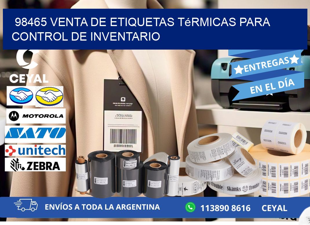 98465 venta de etiquetas térmicas para control de inventario