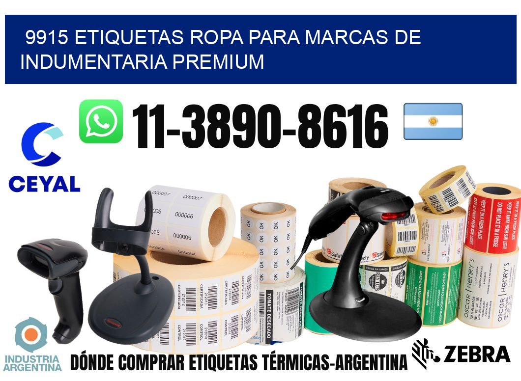 9915 Etiquetas ropa para marcas de indumentaria premium