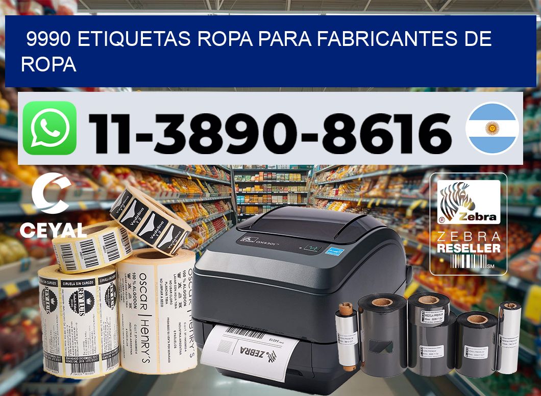 9990 Etiquetas ropa para fabricantes de ropa