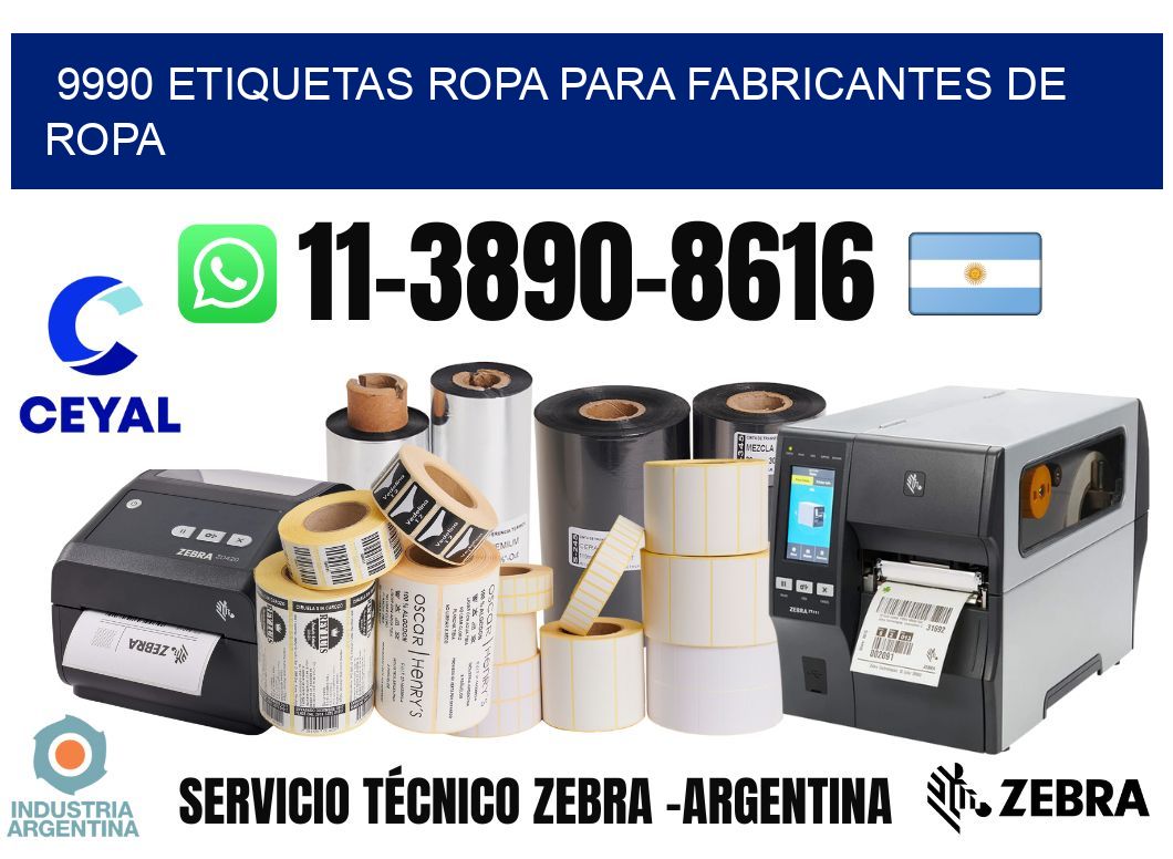 9990 Etiquetas ropa para fabricantes de ropa