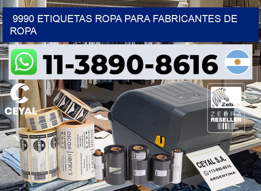 9990 Etiquetas ropa para fabricantes de ropa