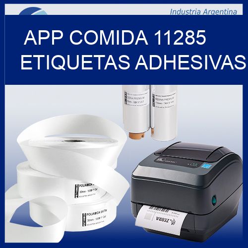 App comida 11285 etiquetas adhesivas