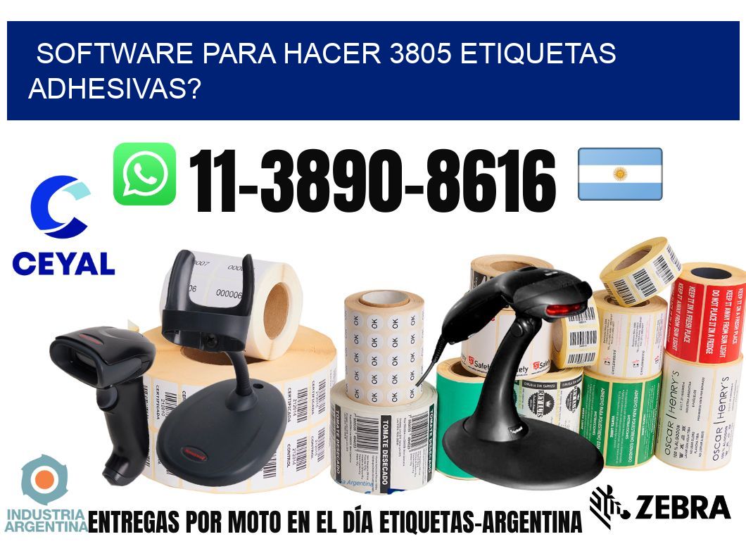 Software para hacer 3805 etiquetas adhesivas?