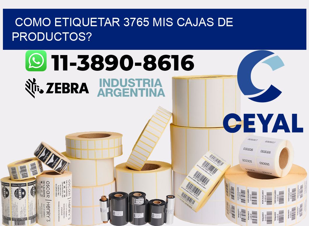 como etiquetar 3765 mis cajas de productos?