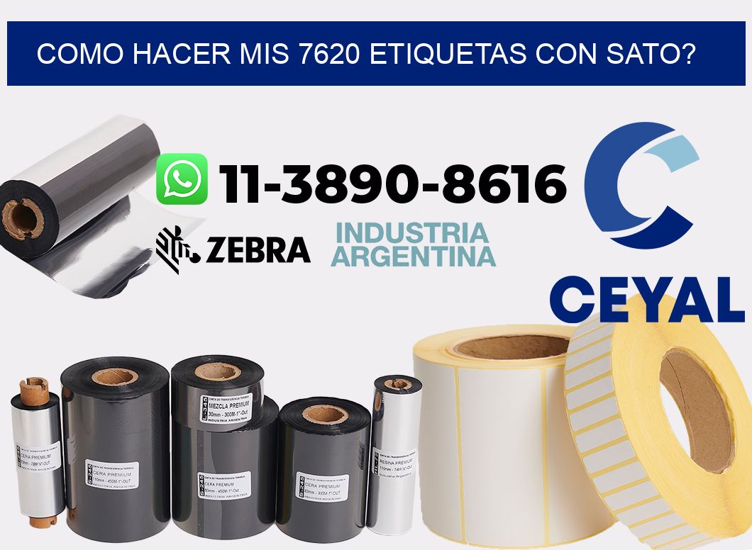 como hacer mis 7620 etiquetas con sato?