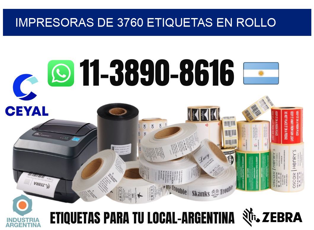impresoras de 3760 etiquetas en rollo
