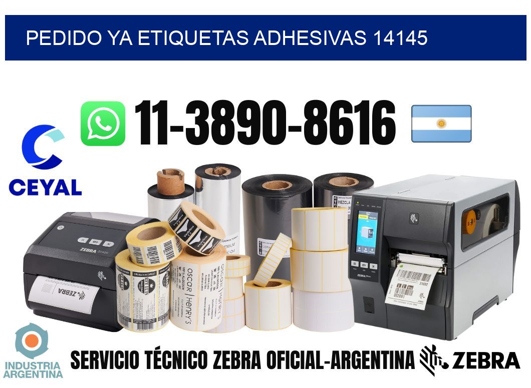 pedido ya etiquetas adhesivas 14145