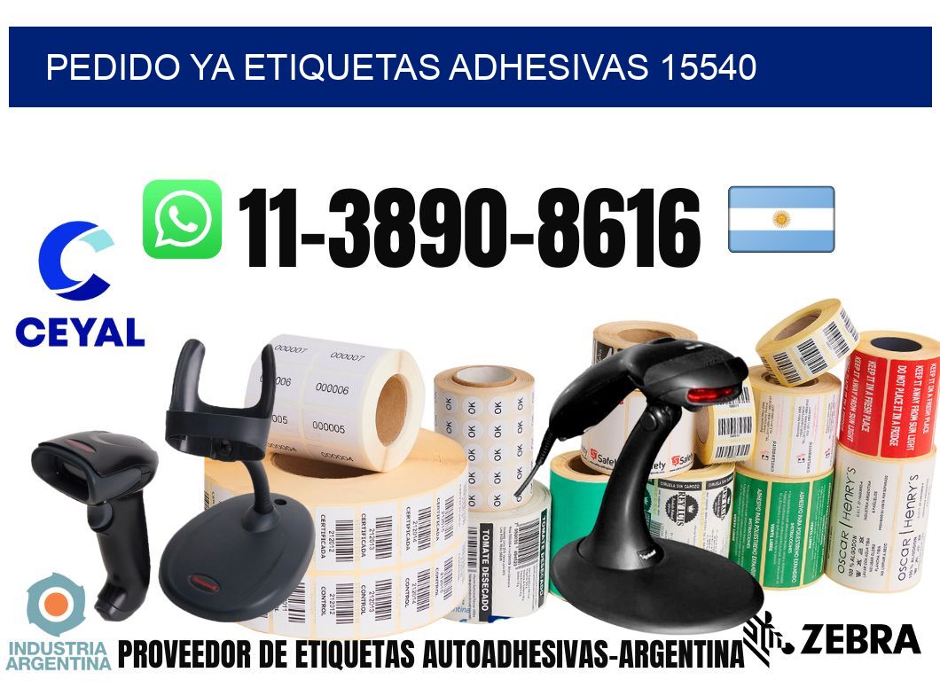 pedido ya etiquetas adhesivas 15540