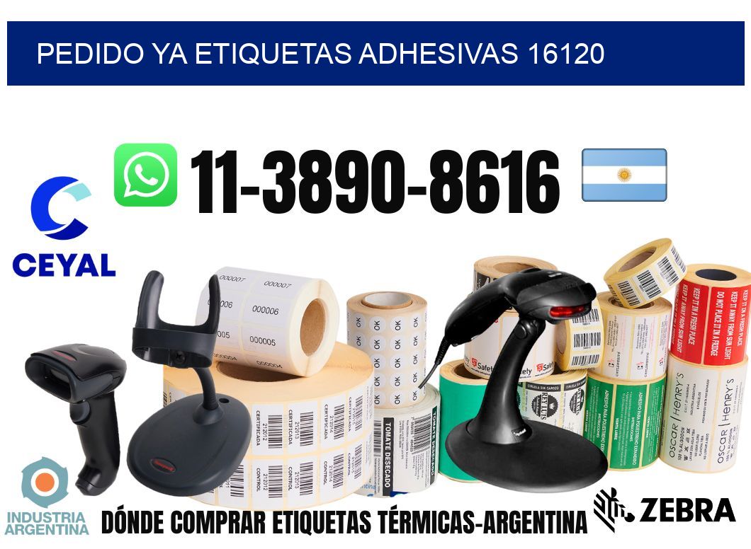 pedido ya etiquetas adhesivas 16120