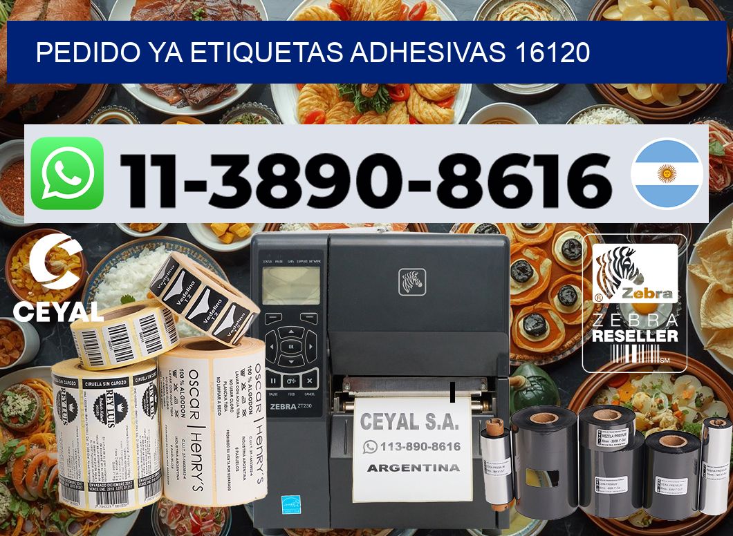 pedido ya etiquetas adhesivas 16120