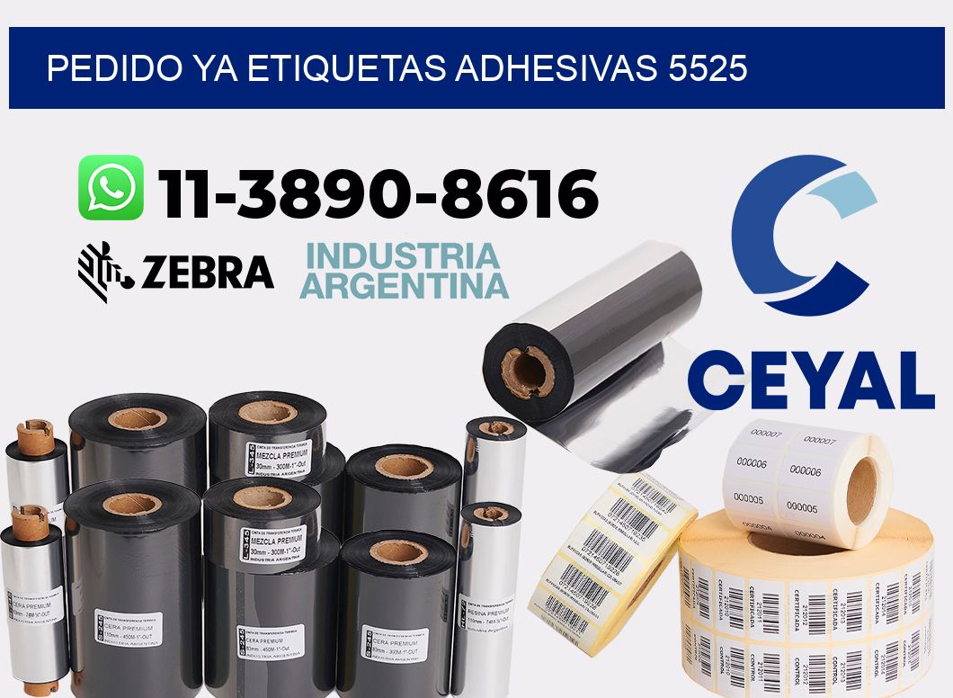 pedido ya etiquetas adhesivas 5525
