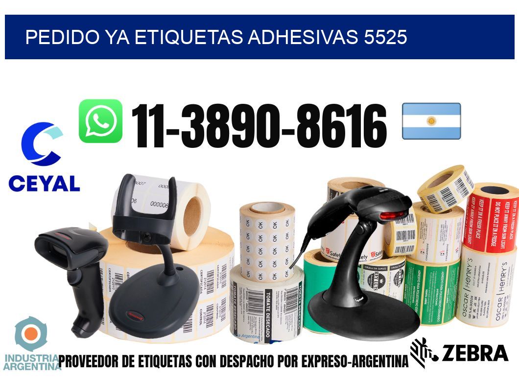 pedido ya etiquetas adhesivas 5525