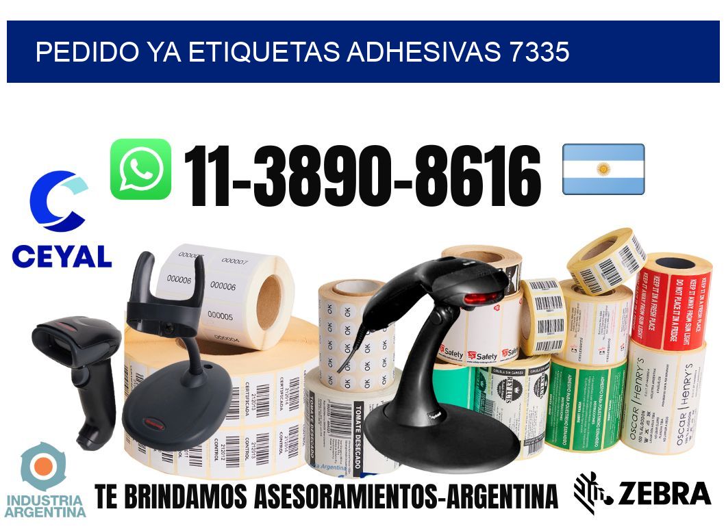 pedido ya etiquetas adhesivas 7335