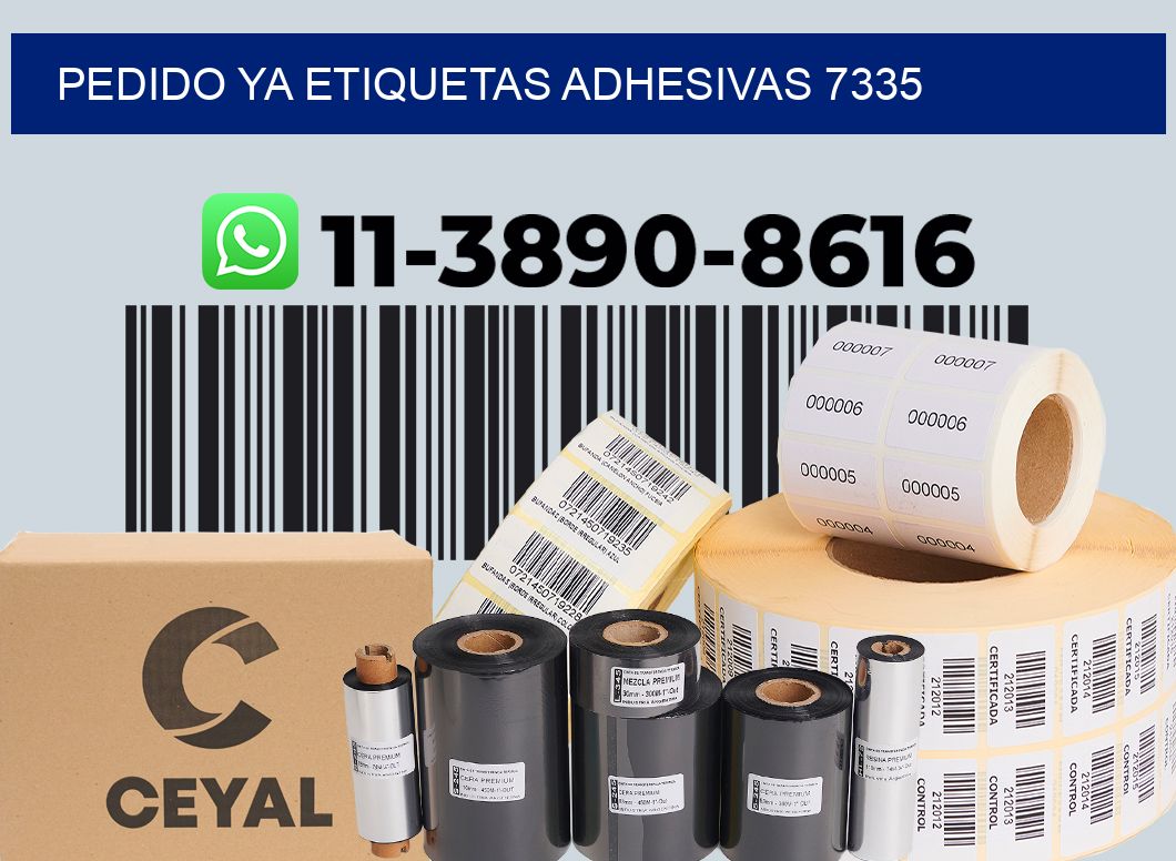 pedido ya etiquetas adhesivas 7335