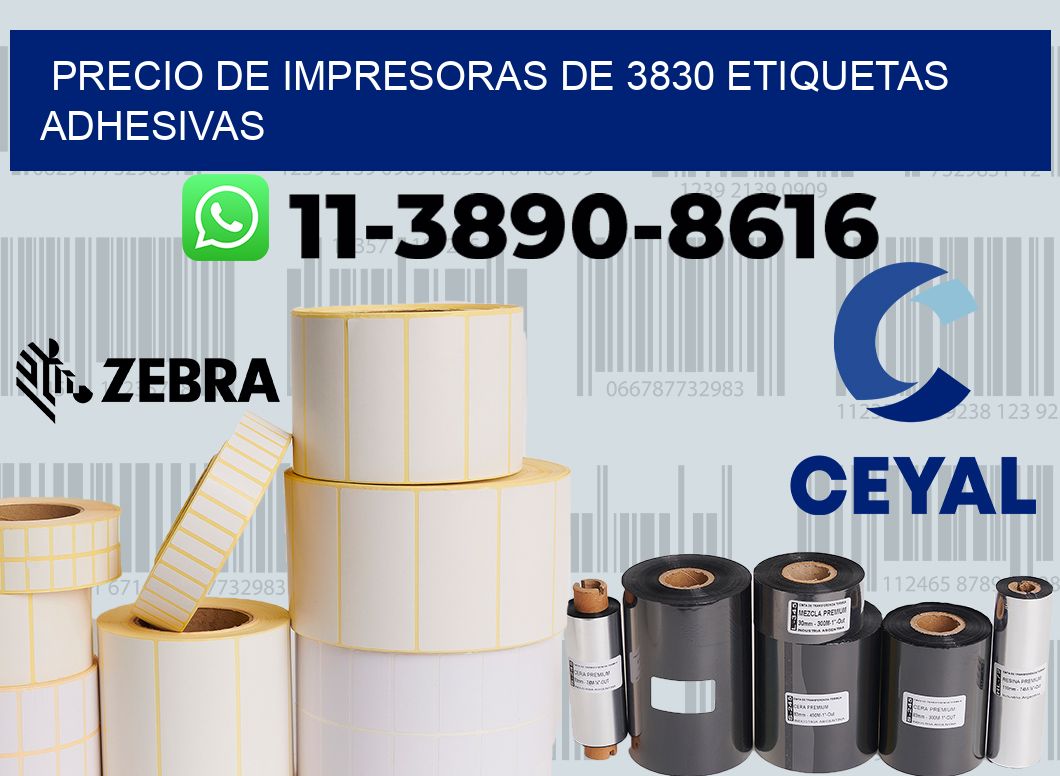precio de impresoras de 3830 etiquetas adhesivas
