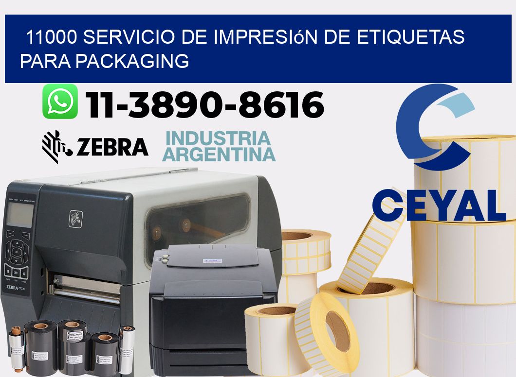 11000 Servicio de impresión de etiquetas para packaging