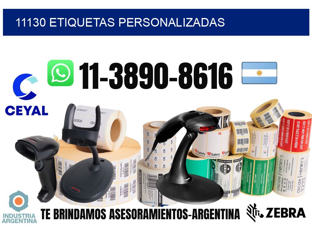 11130 etiquetas personalizadas