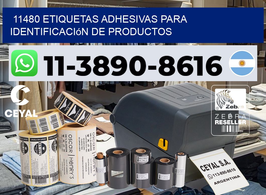 11480 Etiquetas adhesivas para identificación de productos
