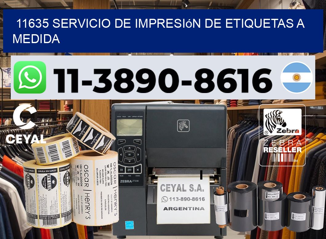 11635 Servicio de impresión de etiquetas a medida