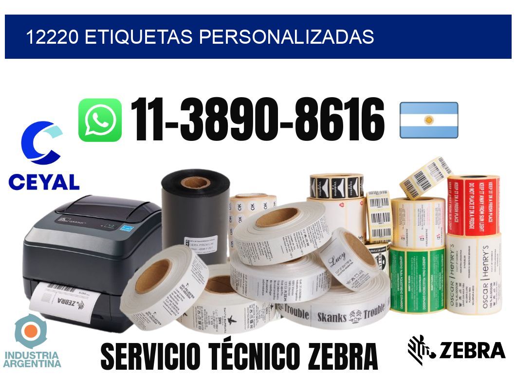12220 etiquetas personalizadas
