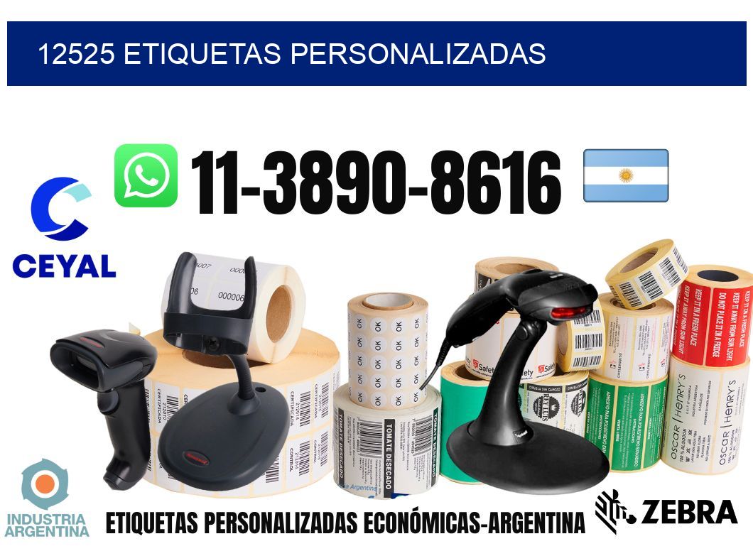 12525 etiquetas personalizadas
