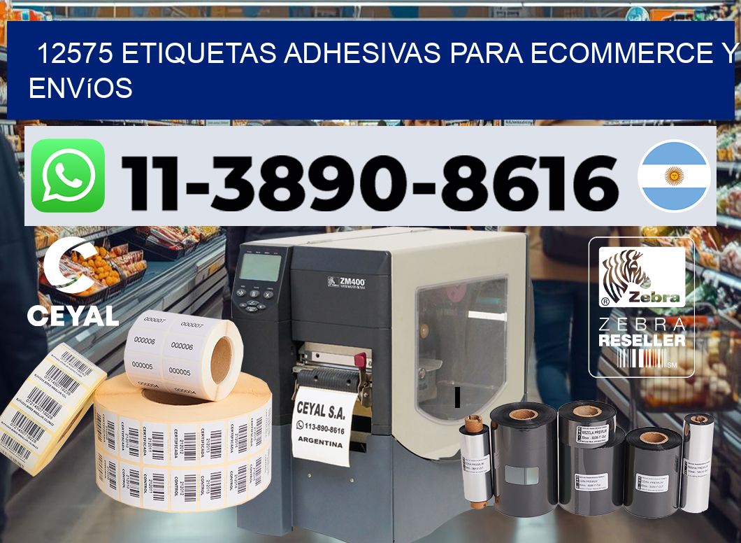 12575 Etiquetas adhesivas para ecommerce y envíos