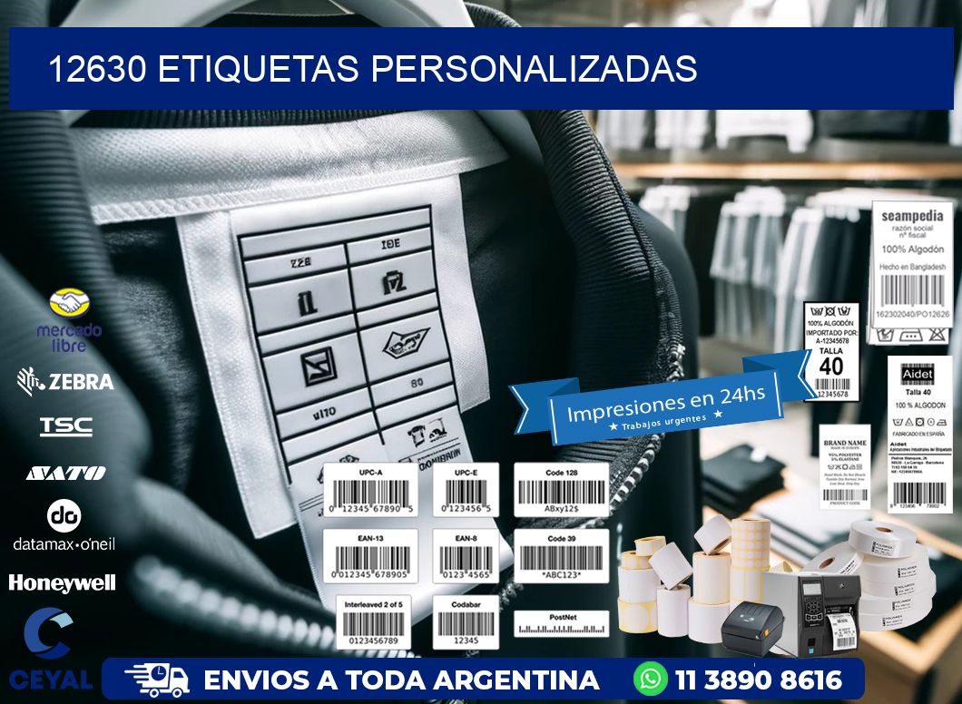 12630 etiquetas personalizadas