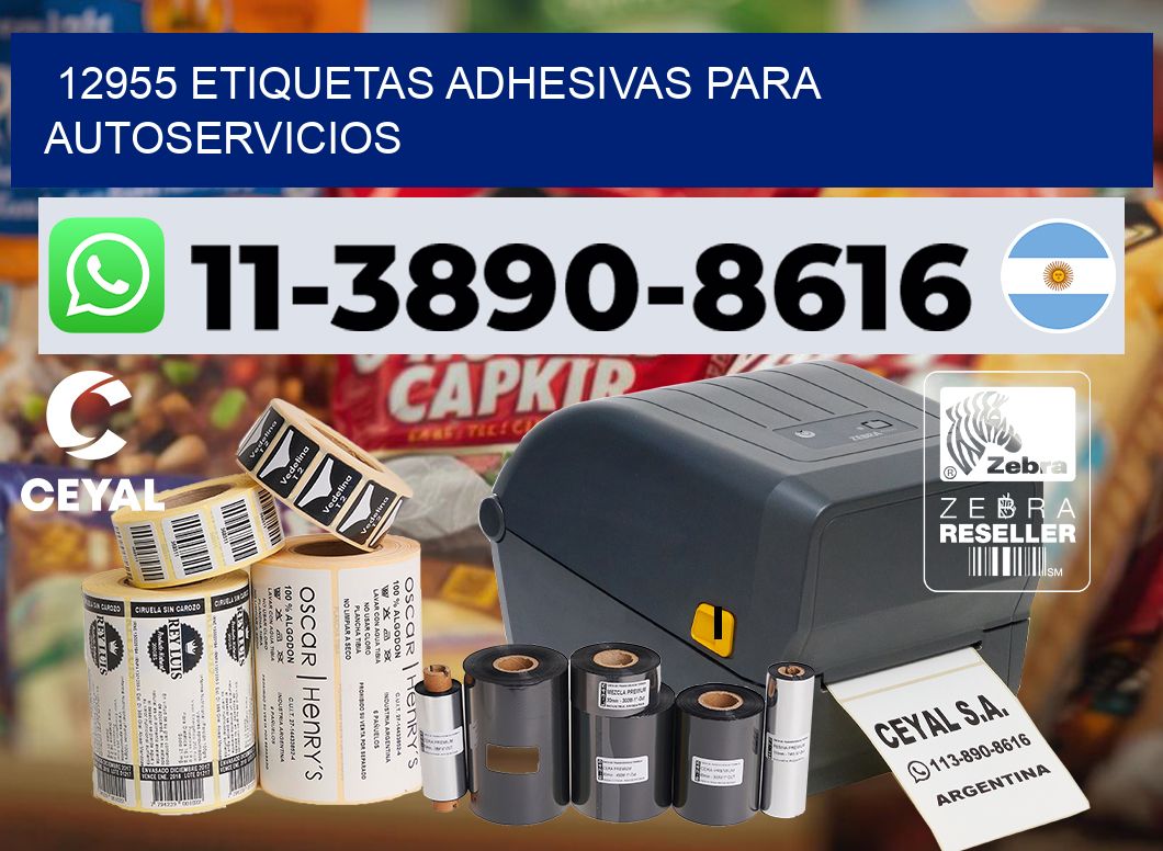12955 Etiquetas adhesivas para autoservicios
