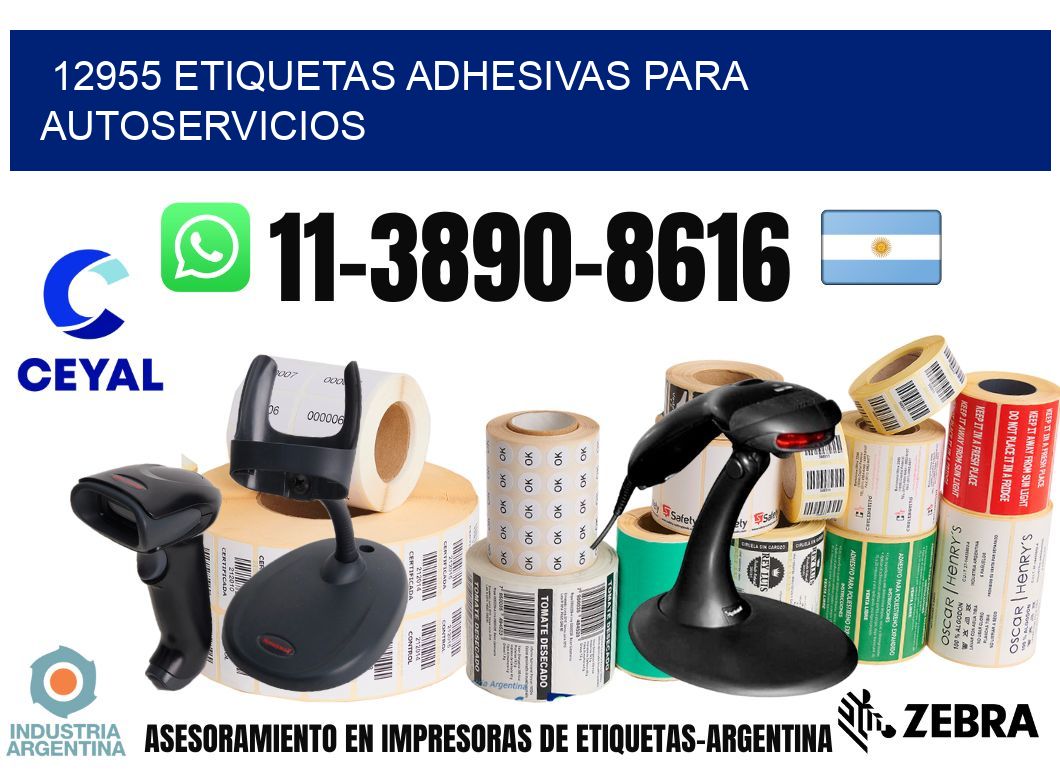 12955 Etiquetas adhesivas para autoservicios