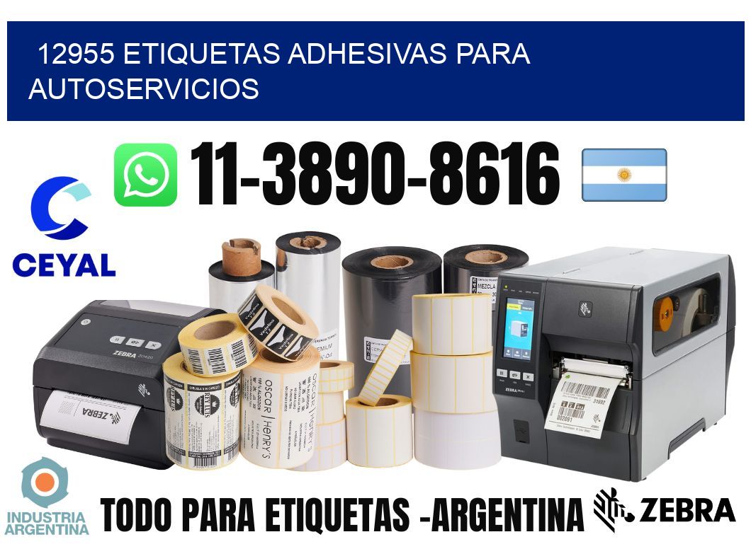 12955 Etiquetas adhesivas para autoservicios