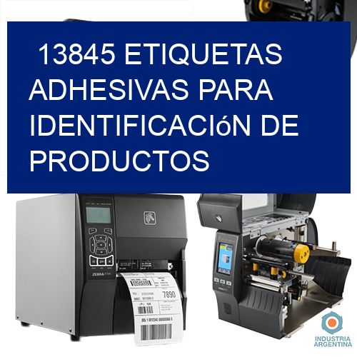 13845 Etiquetas adhesivas para identificación de productos