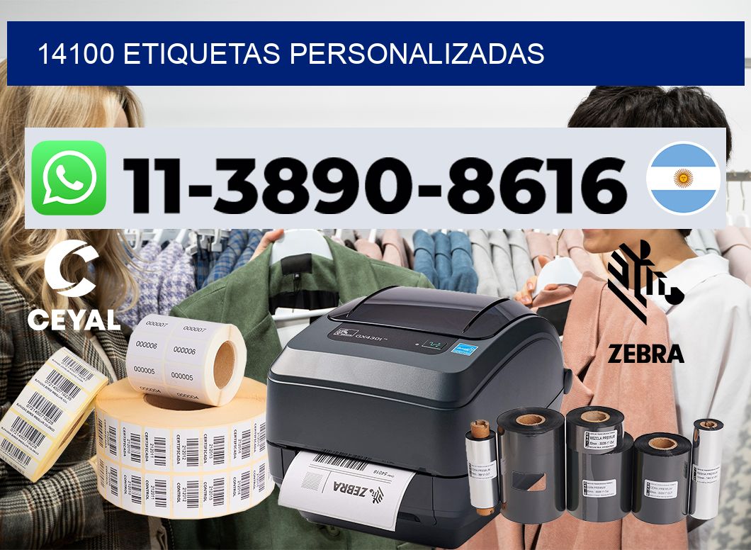 14100 etiquetas personalizadas