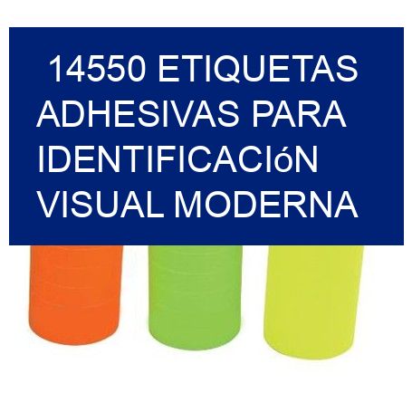 14550 Etiquetas adhesivas para identificación visual moderna