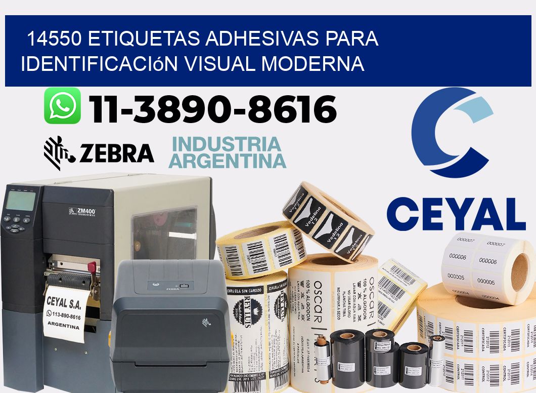 14550 Etiquetas adhesivas para identificación visual moderna
