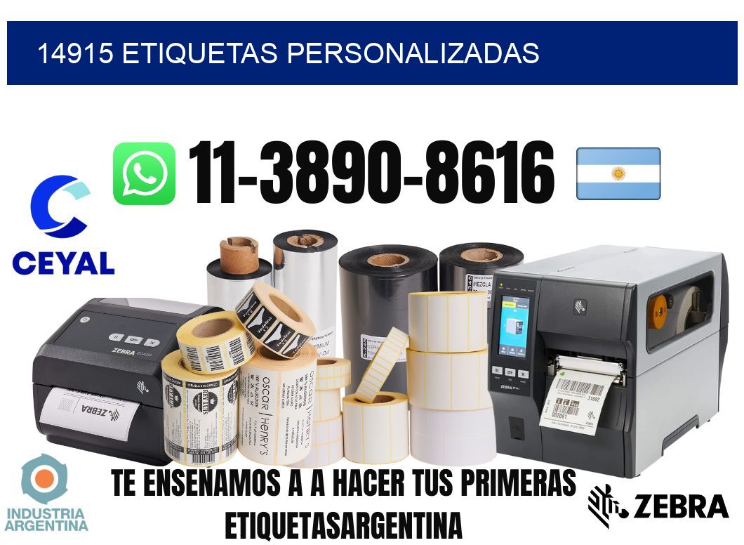 14915 etiquetas personalizadas