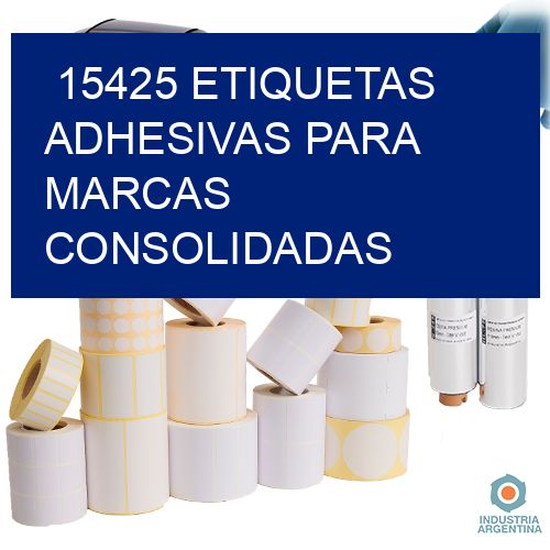 15425 Etiquetas adhesivas para marcas consolidadas