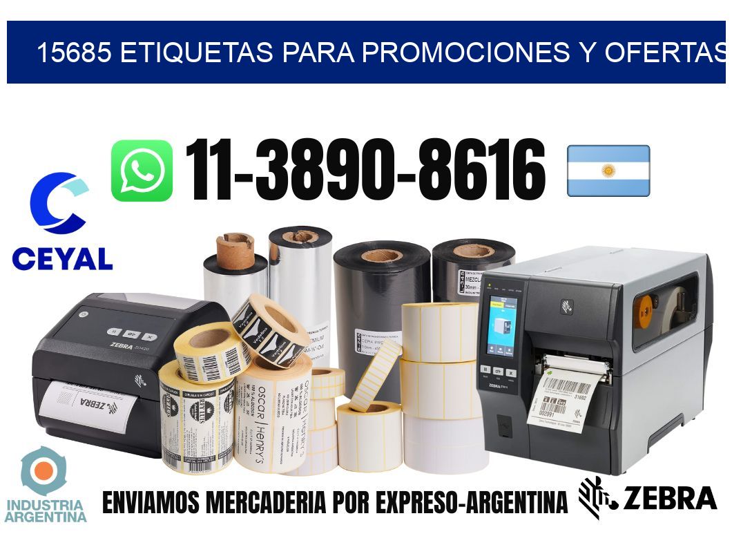 15685 Etiquetas para promociones y ofertas