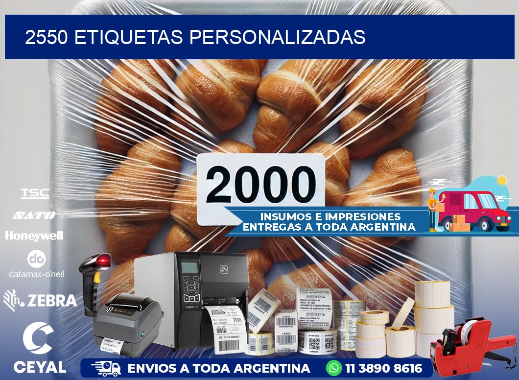 2550 etiquetas personalizadas