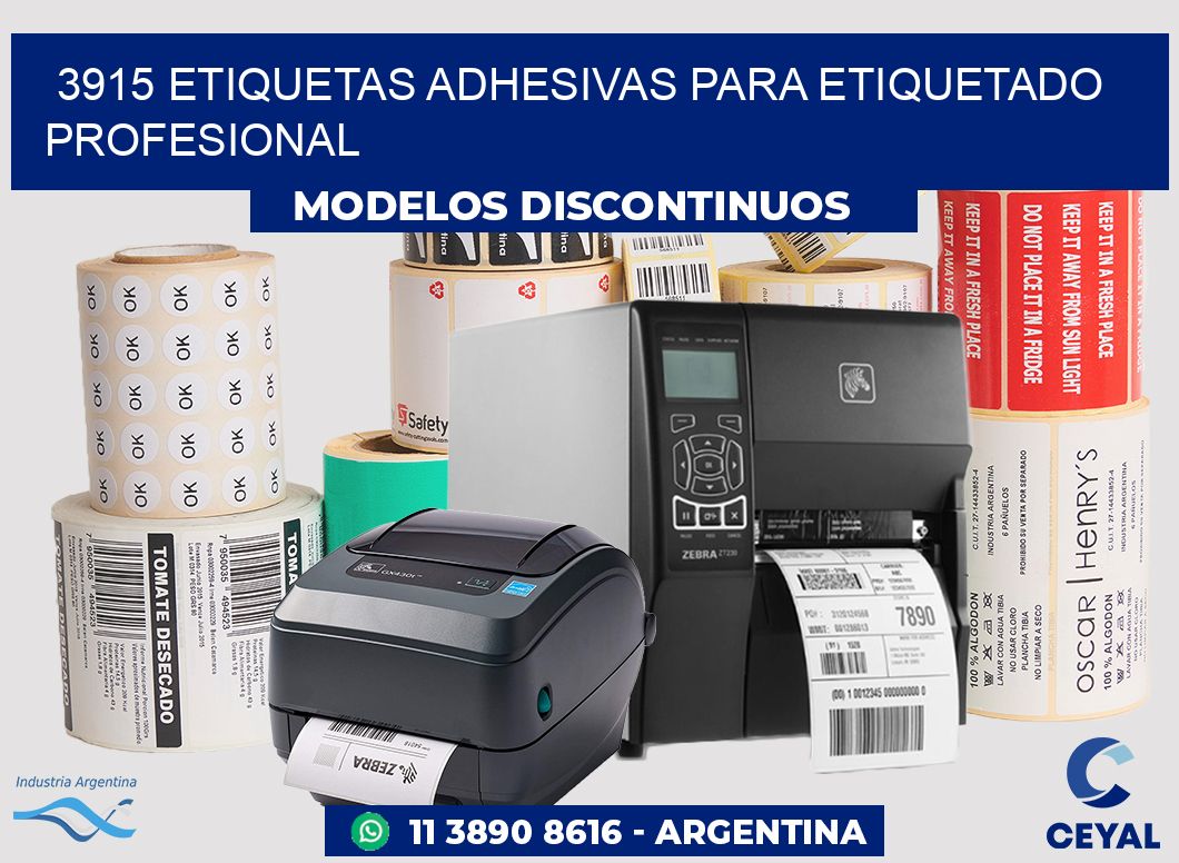 3915 Etiquetas adhesivas para etiquetado profesional